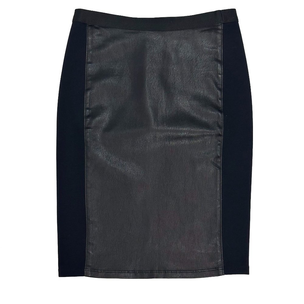 Eileen Fisher, (The Fisher Project) Lether, Ponte, Pencil Skirt.